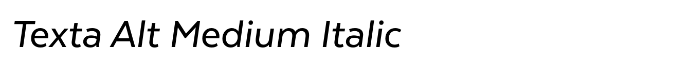 Texta Alt Medium Italic